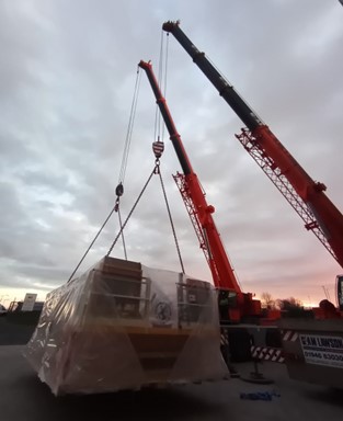 Crab offload