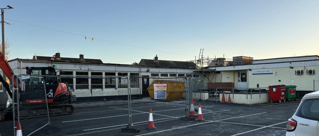 The site prior to demolition